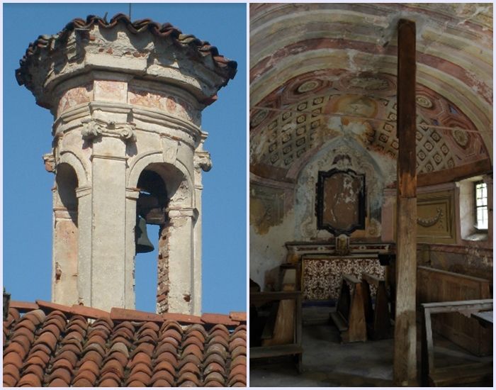 Due particolari della cappella di Santo Spirito a Bagnasco Due particolari della cappella di Santo Spirito a Bagnasco