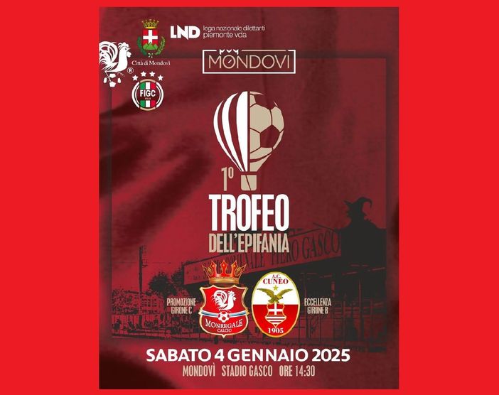 Calcio: Monregale e Cuneo in campo sabato 4 gennaio per il 1° "Trofeo dell'Epifania"