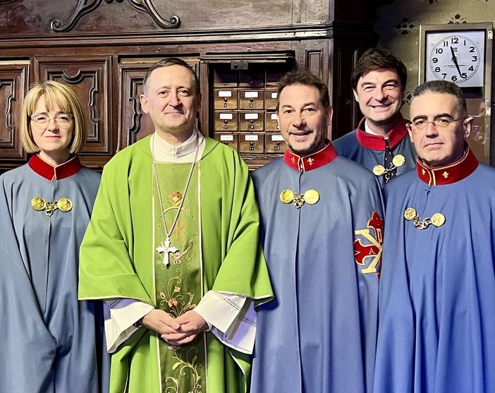 Saluzzo: ritiro spirituale con il Vescovo per i Cavalieri di San Giorgio