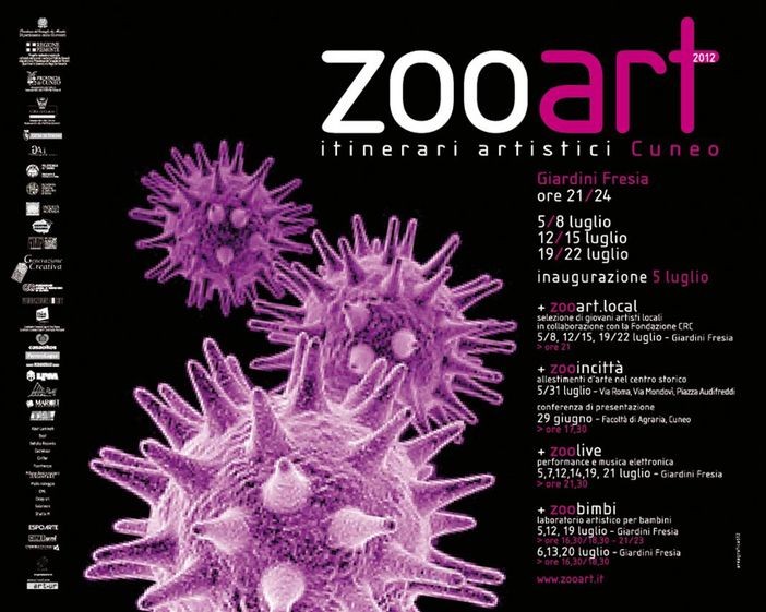 Giovedì 5 luglio ai Giardini Fresia di Cuneo si inaugura ZOOart 2012