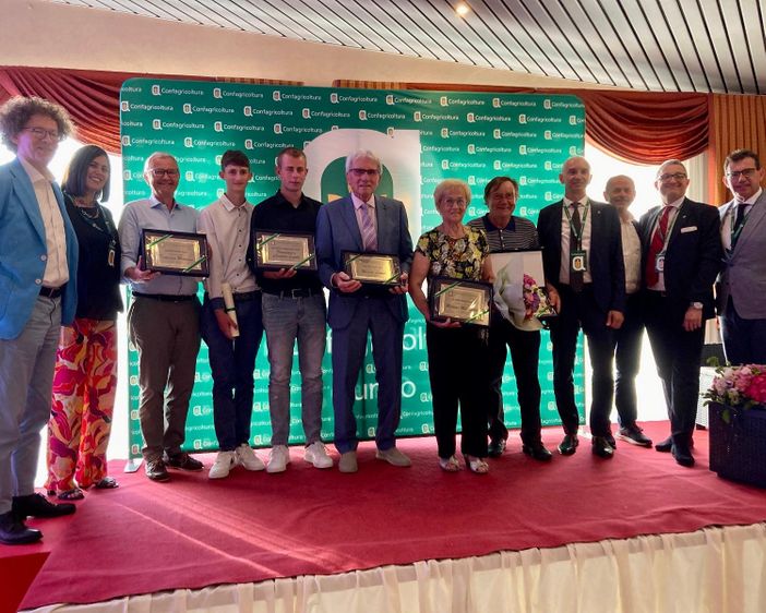 Confagricoltura ha premiato quattro "Aratri d’oro". A due giovani allevatori l'"Orgoglio agricolo" 2024