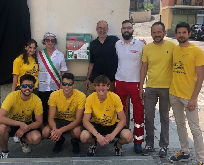 Inaugurato il nuovo defibrillatore a Beinette
