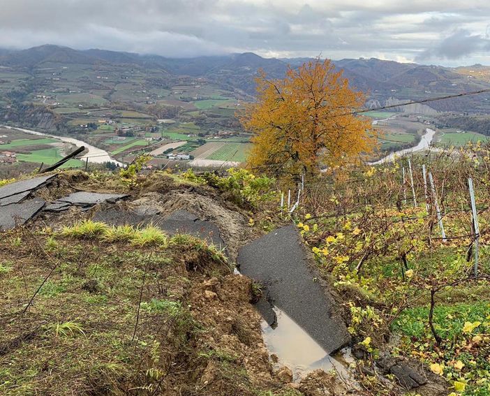 Frana a Vesime, dalla visita di ieri del vicepresidente regionale Carosso Frana a Vesime, dalla visita di ieri del vicepresidente regionale Carosso