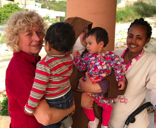 In foto Ornella Rivoira a Beirut