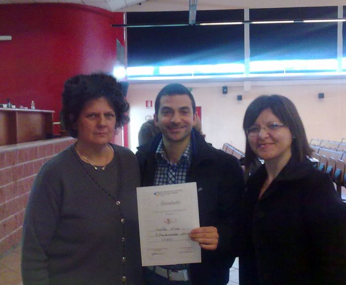 La consegna dell'attestato Gold