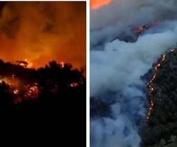 Grecia, Creta in fiamme: maxi incendio vicino a hotel, evacuazioni di massa