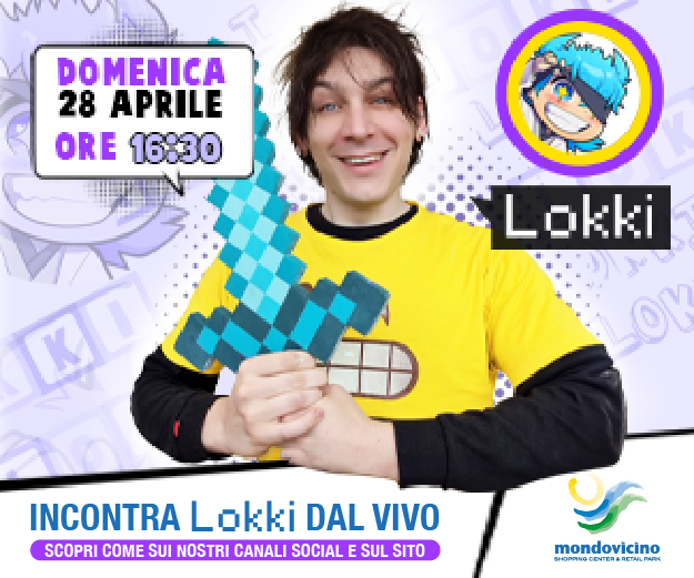 Il gamer e streamer Lokk1 al Mondovicino Shopping Center &amp; Retail Park per incontrare i suoi numerosissimi follower