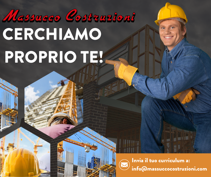 Opportunità di lavoro presso Massucco Costruzioni S.R.L.: entra a far parte del nostro Team!
