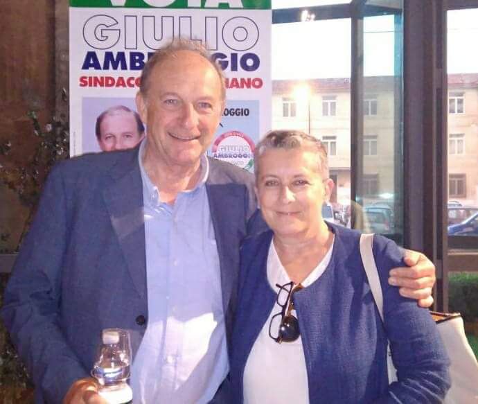Giulio Ambroggio con Patrizia Manassero, vicesindaco di Cuneo