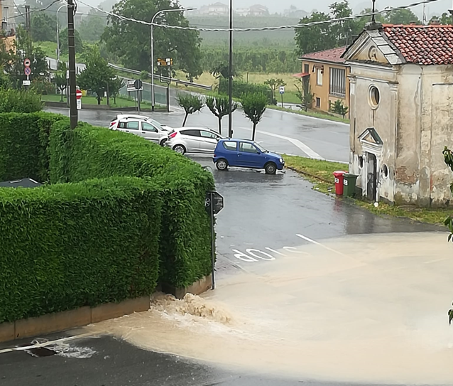 Il maltempo colpisce ancora il monregalese: allagamenti tra Mondovì e Villanova