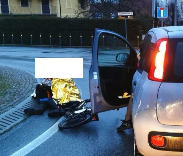 Saluzzo, l'incidente questa mattina, mercoledì 4 febbraio
