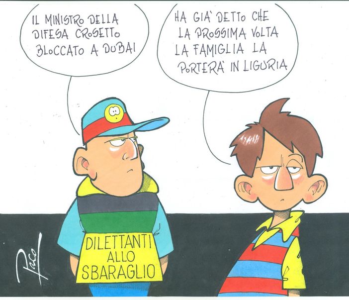 CROSETTO A DUBAI PERCHE' NON LEGGE I GIORNALI CROSETTO A DUBAI PERCHE' NON LEGGE I GIORNALI