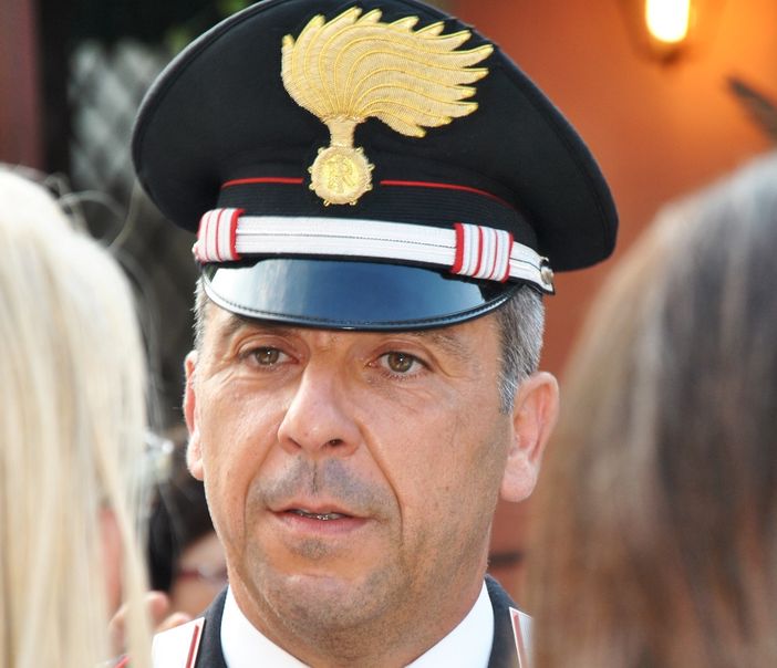 Il maresciallo Patrizio Sau, comandante la caserma dei carabinieri di Revello