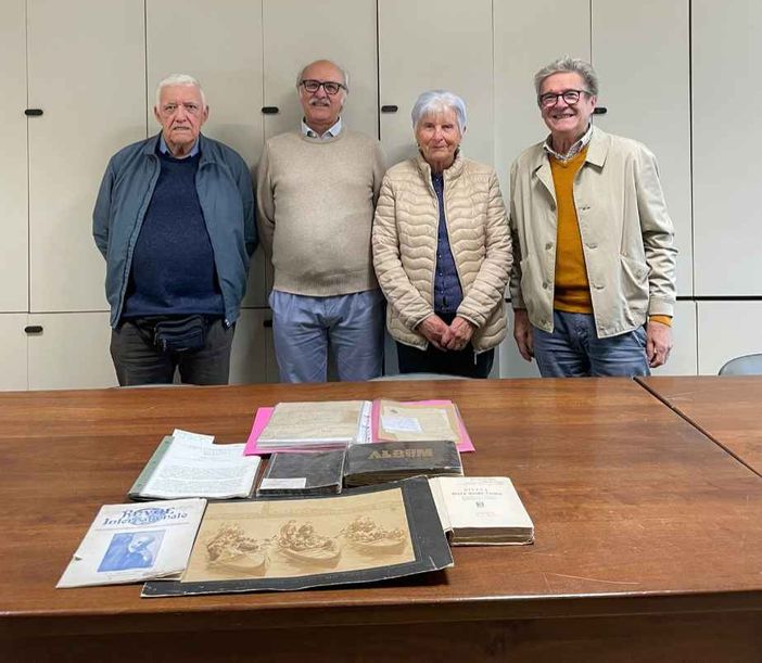 La famiglia di Luigi Melano Rossi dona nuovi documenti al Comune di Vicoforte La famiglia di Luigi Melano Rossi dona nuovi documenti al Comune di Vicoforte