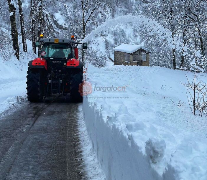 Neve a Borgata Chiotti, Castelmagno