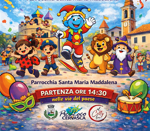 Cervasca riscopre il suo Carnevale: domenica 1° febbraio torna la grande sfilata nel cuore del paese