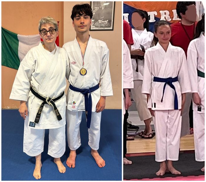 Federico con la maestra Angela e Elisa Federico con la maestra Angela e Elisa