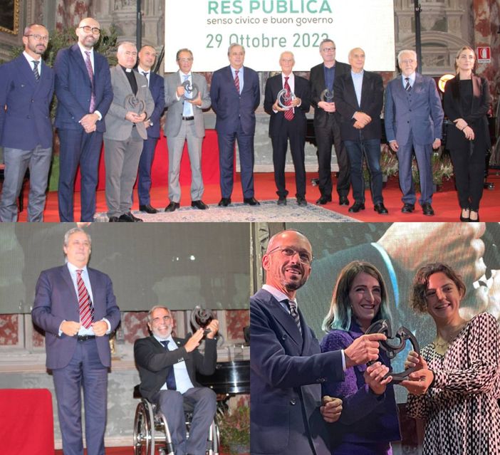 Mondovì, il premio Res Publica agli eroi di nformazione libera, sport, solidarietà e finanza  [FOTO]