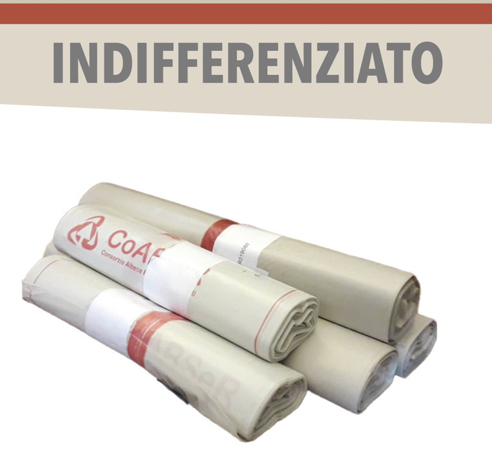 Il sacco conforme per l'indifferenziato
