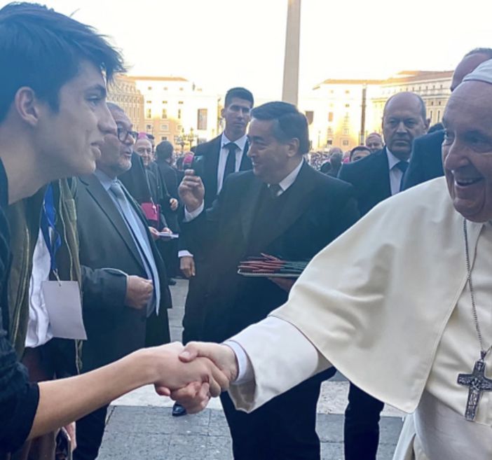 "E' stato pazzesco, grazie di tutto l'amore": così Matteo Romano dopo l'esibizione in piazza San Pietro