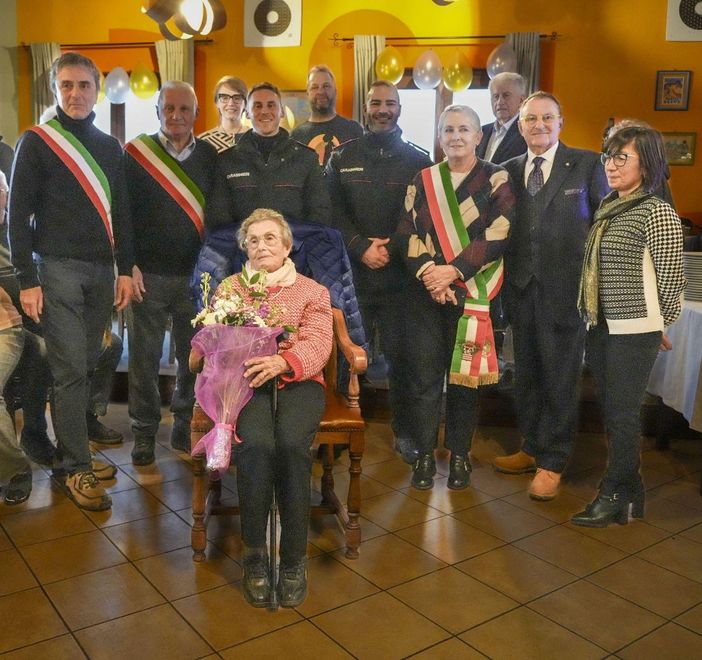 La centenaria signora Francesca Degioanni