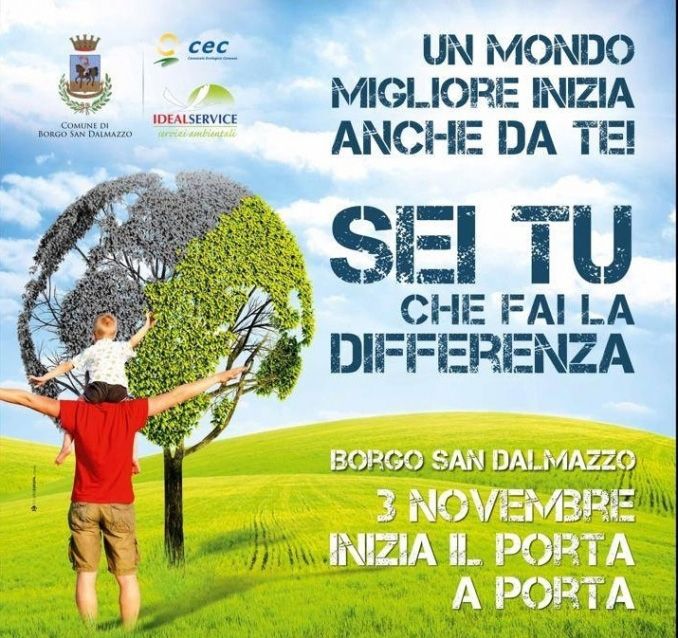 Borgo San Dalmazzo dopo due settimane di “porta a porta” raggiunge il 68% di differenziato