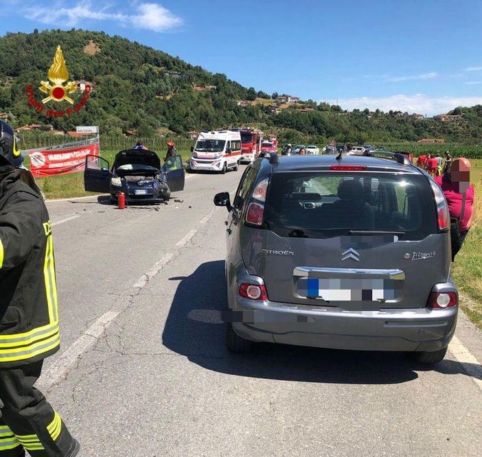 Due feriti in uno scontro a Busca. Trasportati al "Santa Croce" per accertamenti