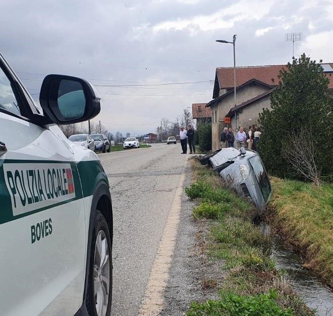 Uno degli incidenti in via Cuneo
