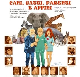 “Cani, gatti, parenti e affini” a Gambasca con la compagnia “I Teatroci”
