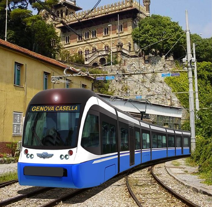Il tram treno Genova-Casella