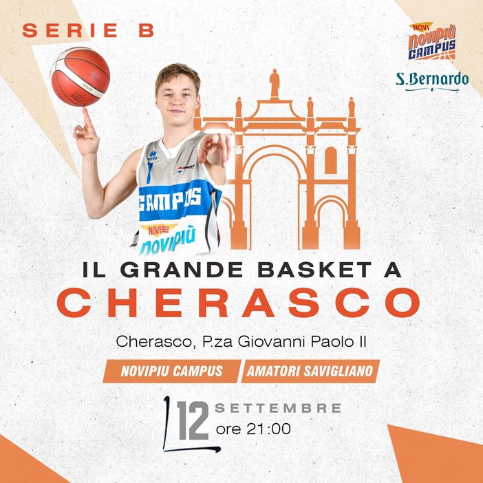 Grande basket a Cherasco: martedì amichevole tra Campus Piemonte e Amatori Savigliano Grande basket a Cherasco: martedì amichevole tra Campus Piemonte e Amatori Savigliano