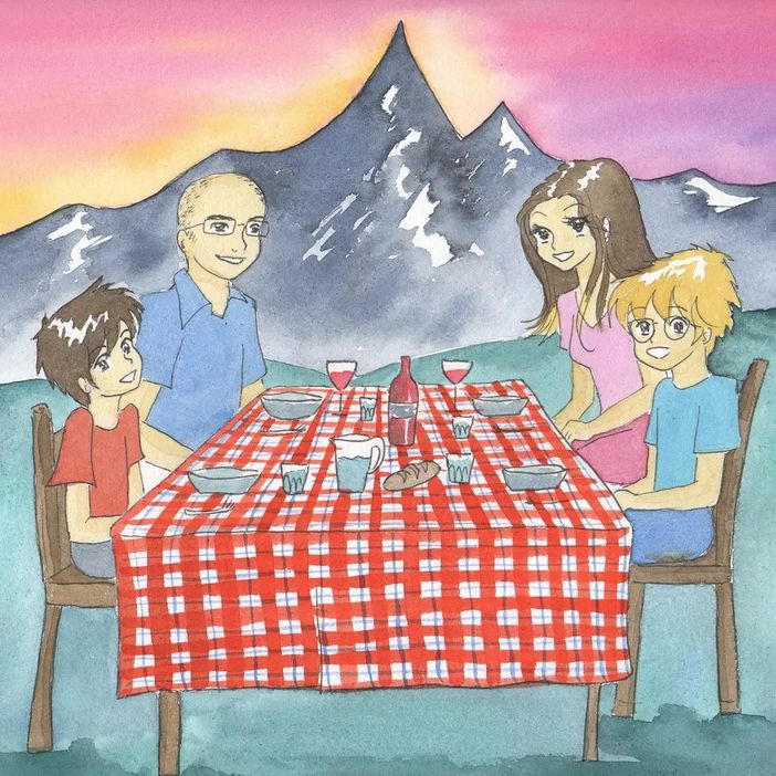 Picnic di Pasquetta che nel 2025 sarà lunedì 21 aprile (disegno di Manuela Fissore) Picnic di Pasquetta che nel 2025 sarà lunedì 21 aprile (disegno di Manuela Fissore)