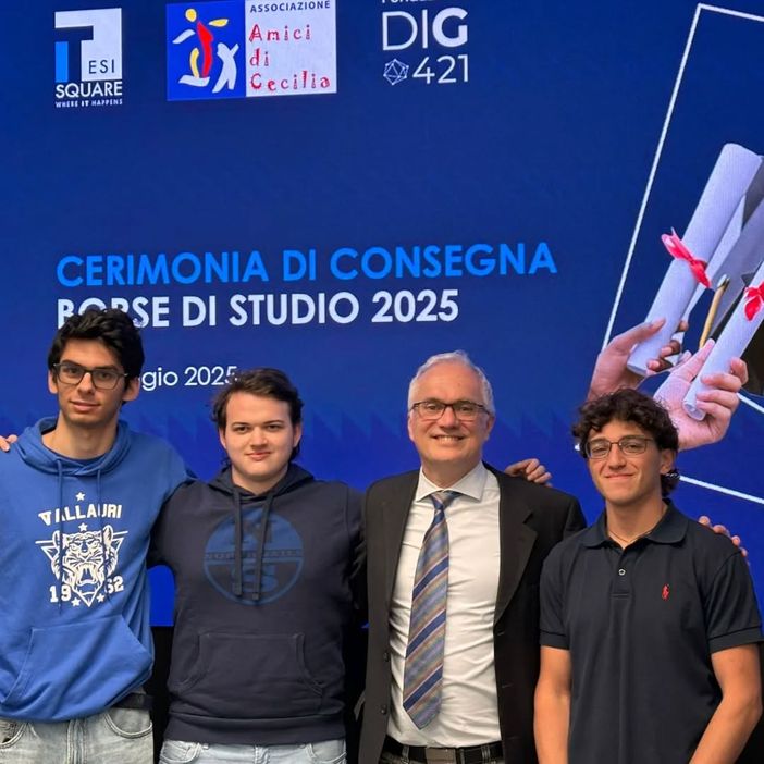 Borse di studio Tesisquare: premiati tre studenti del “Vallauri” di Fossano