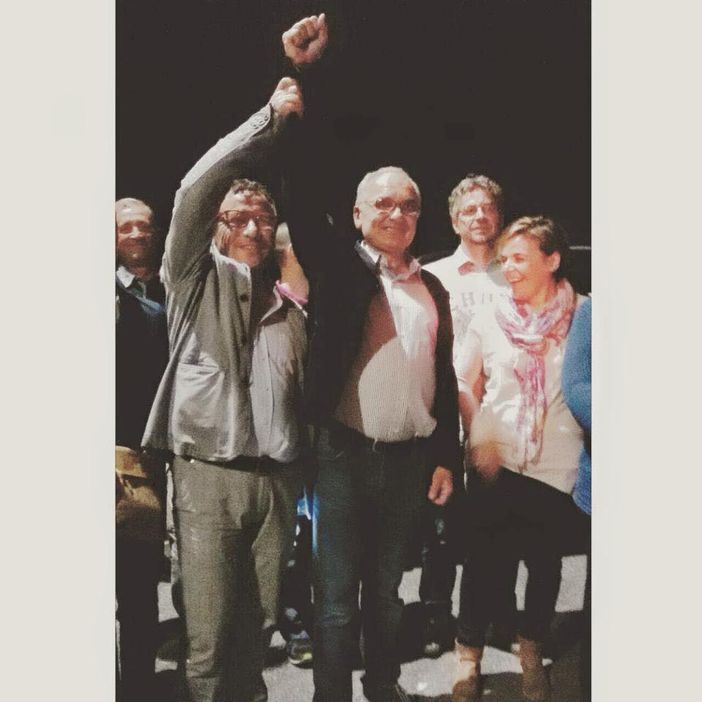 A Vicoforte Mondovì la gioia del neosindaco Valter Roattino