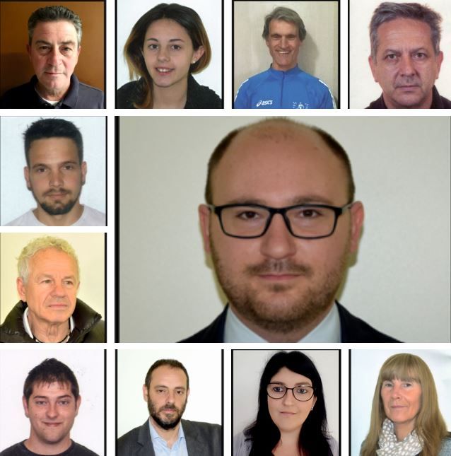 I componenti della lista di Emanuele Vaudano