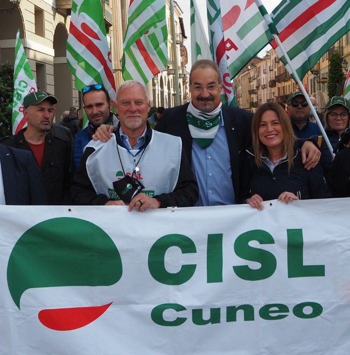 La CISL di Cuneo presente alla manifestazione nazionale di Roma