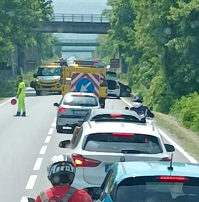 La scena dell'incidente