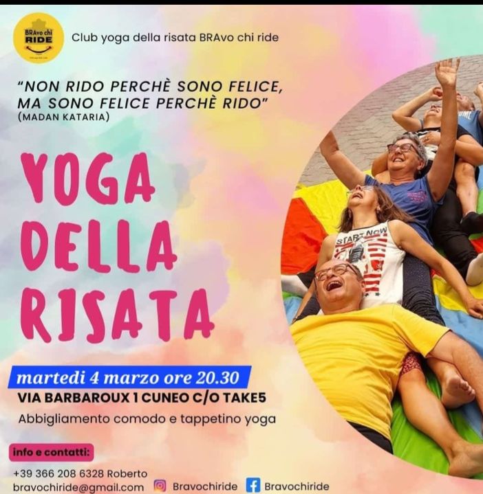 Incontri settimanali con lo Yoga della risata al club di Cuneo Incontri settimanali con lo Yoga della risata al club di Cuneo