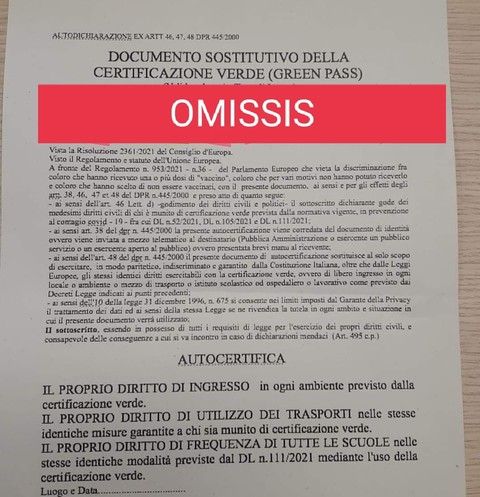 All'anagrafe per autenticare l'autocertificazione per girare senza Green Pass? Nessun caso a Cuneo