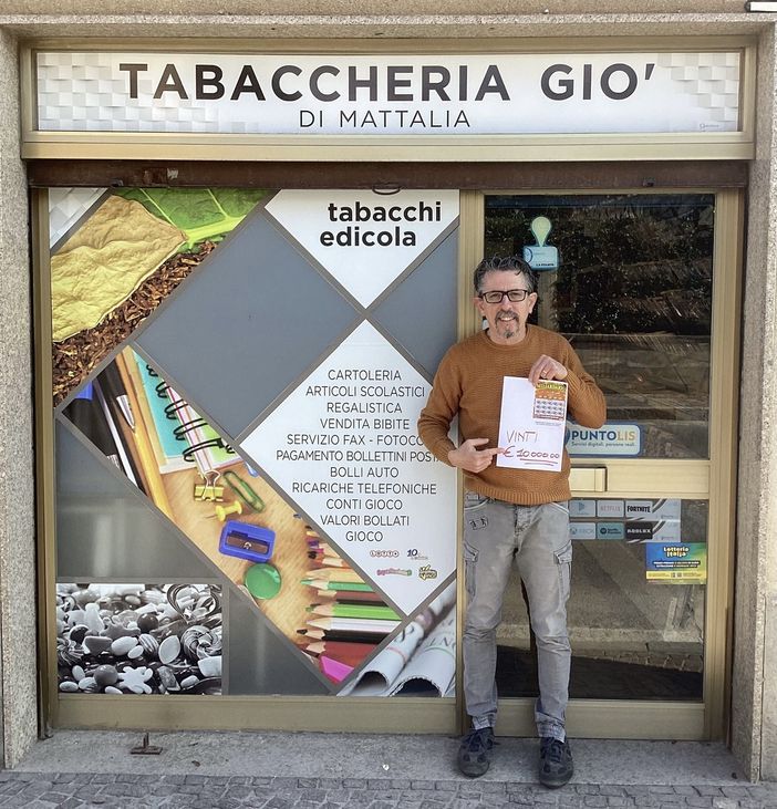 Cervasca: compra biglietto da 5 euro del "Miliardario" e ne vince 10.000