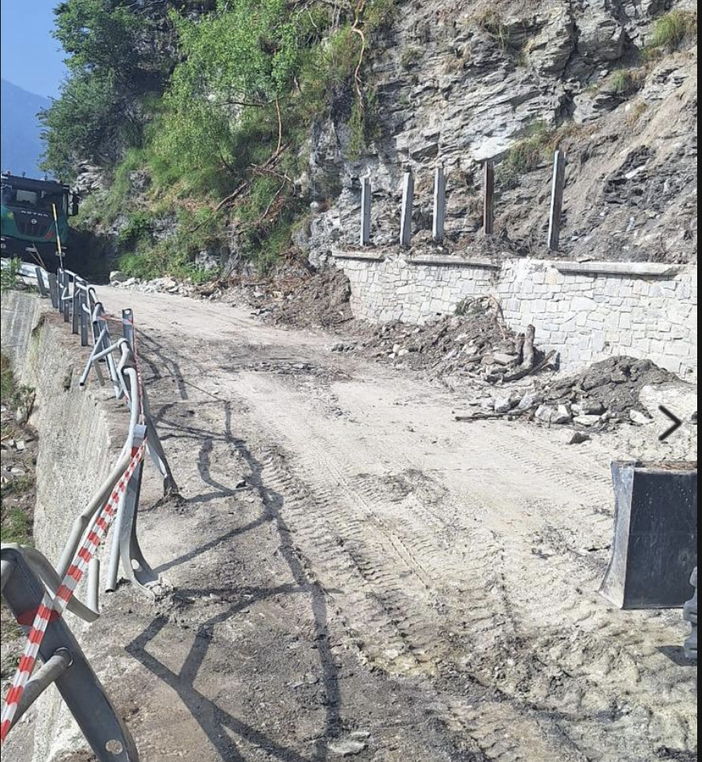 Albaretto Macra, provinciale 357 liberata dai detriti e di nuovo percorribile per i residenti Albaretto Macra, provinciale 357 liberata dai detriti e di nuovo percorribile per i residenti
