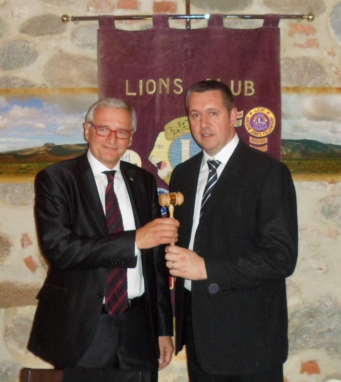 Andrea Fia con il neo presidente Davide Alciati