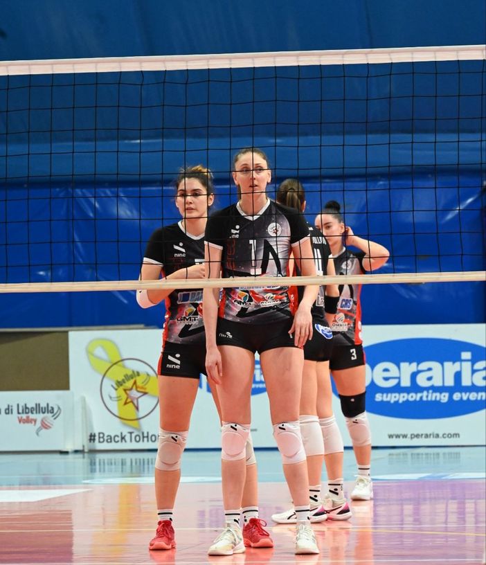 Le Libellule in azione durante il match contro Trentino Energie Argentario