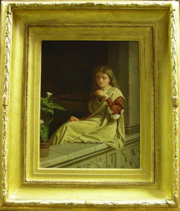 La fidanzata, dipinto di Giuseppe Giani La fidanzata, dipinto di Giuseppe Giani