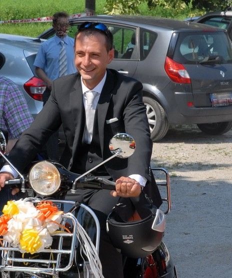 Davide Dalmasso il 28 giugno 2010, giorno del suo matrimonio