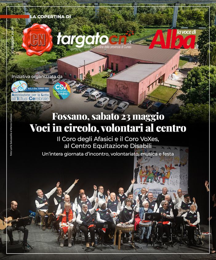 Fossano, sabato 23 maggio “Voci in Circolo – volontari al centro” Fossano, sabato 23 maggio “Voci in Circolo – volontari al centro”