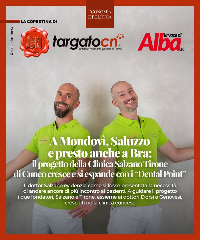 A Mondovì, Saluzzo e presto anche a Bra: il progetto della Clinica Salzano Tirone di Cuneo cresce e si espande con i "Dental Point"