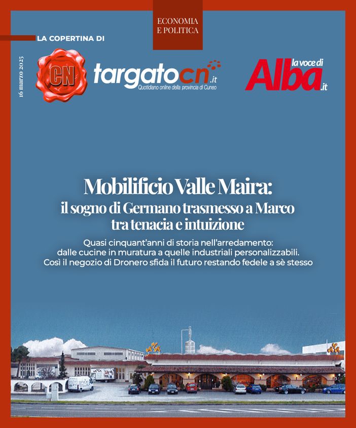 Mobilificio Valle Maira: il sogno di Germano trasmesso a Marco tra tenacia e intuizione Mobilificio Valle Maira: il sogno di Germano trasmesso a Marco tra tenacia e intuizione