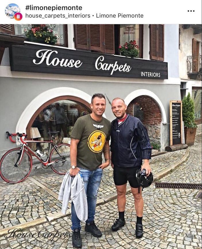 Il "Pibe di Bari" Antonio Cassano fotografato a Limone Piemonte