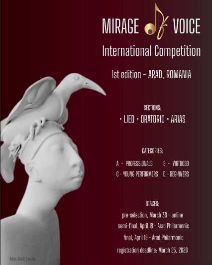 Il talento lirico sbarca in Romania: al via la prima edizione di "Mirage Voice" Il talento lirico sbarca in Romania: al via la prima edizione di "Mirage Voice"